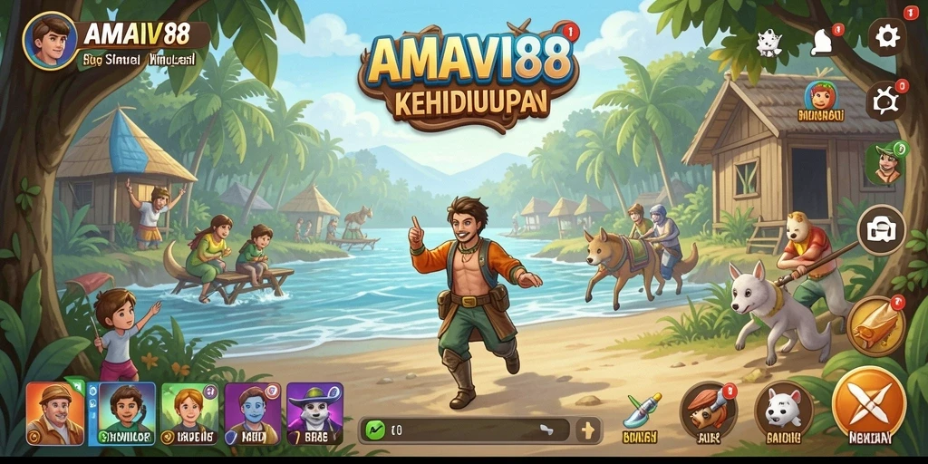 Gameplay menarik AMAVI88 dengan grafis cantik dan interaksi sosial.