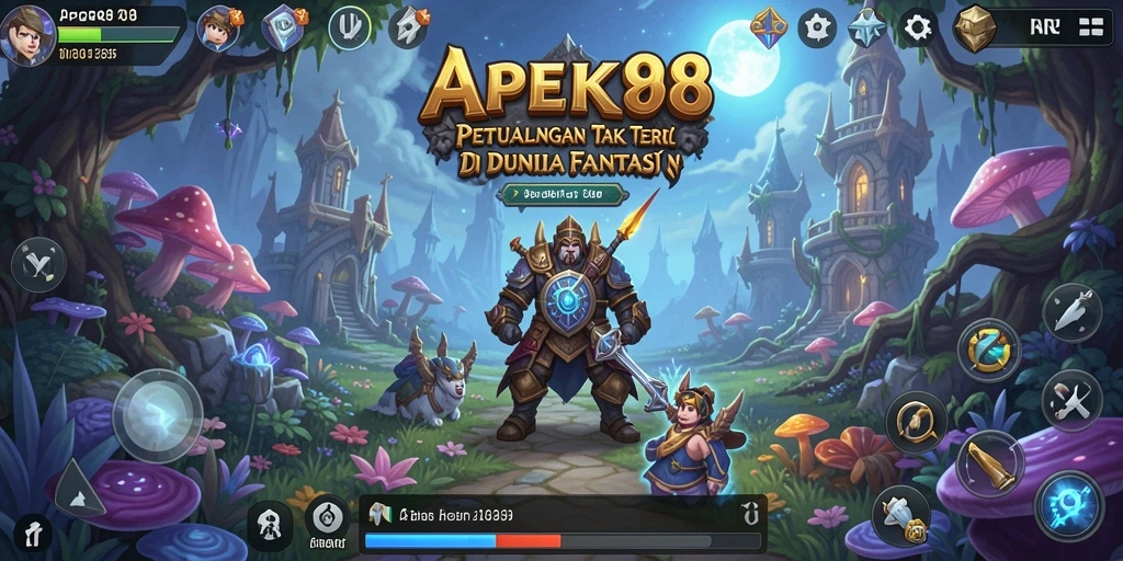 Screenshot gameplay APEK88 yang menunjukkan aksi petualangan mendebarkan.