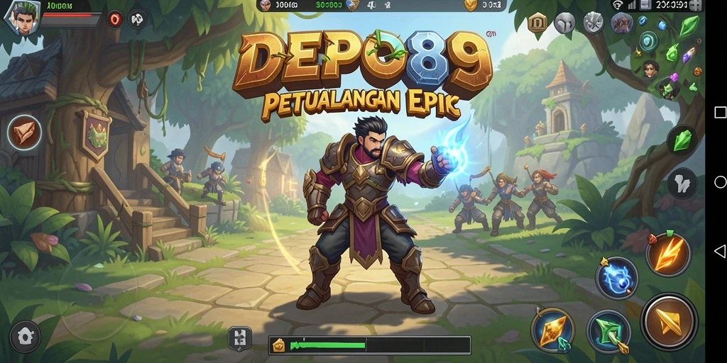 Screenshot gameplay DEPO89 dengan aksi seru dan karakter menarik.