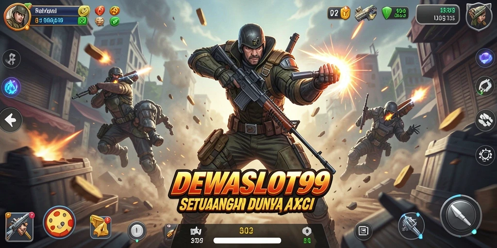 Tampilan aksi seru dalam gameplay DEWASLOT99 yang mengesankan.