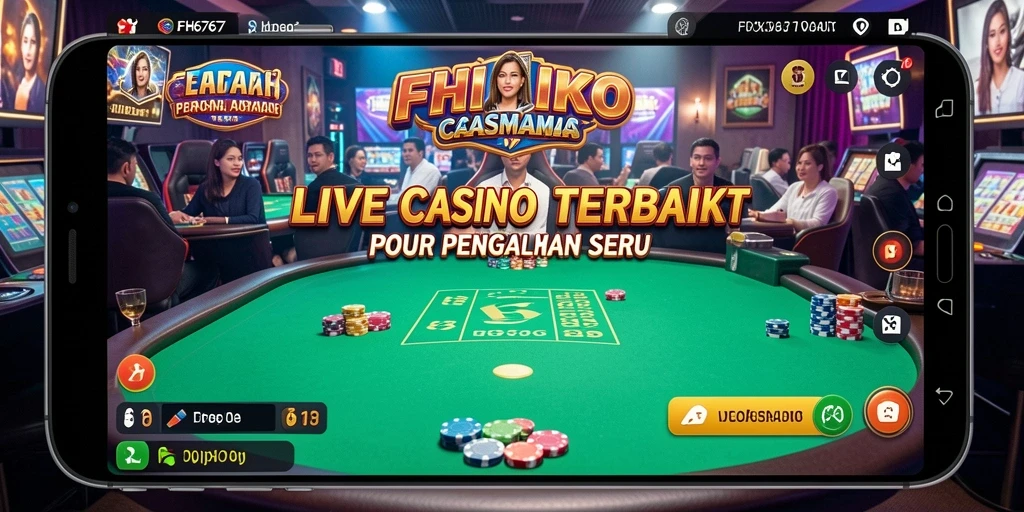 Tampilan menarik gameplay FH6767 di Live Casino dengan dealer profesional.