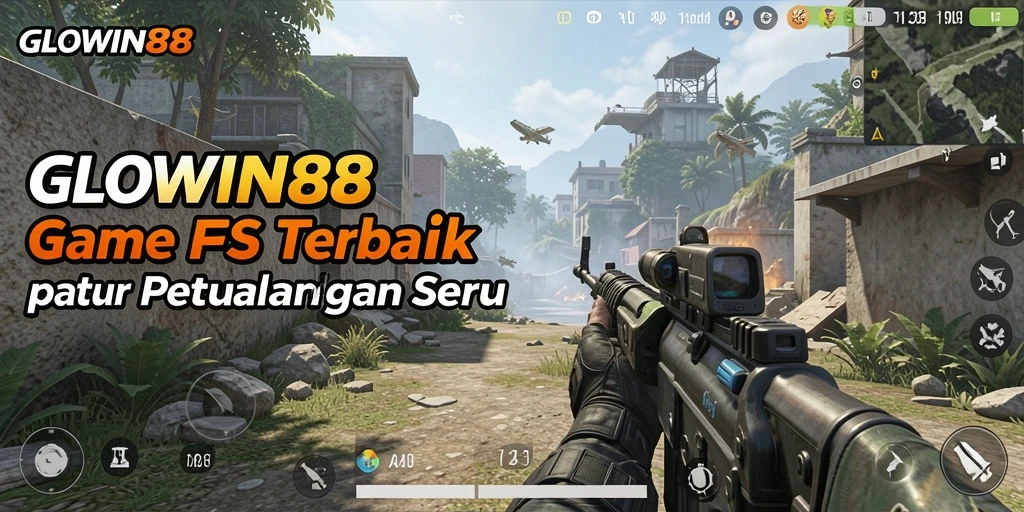 Screenshot gameplay menampilkan pertempuran intens di GLOWIN88.
