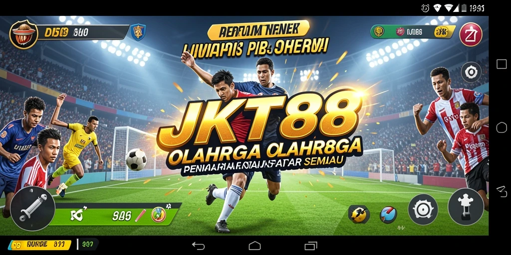 Tampilan gameplay menegangkan dari JKT88 dengan aksi olahraga yang seru.