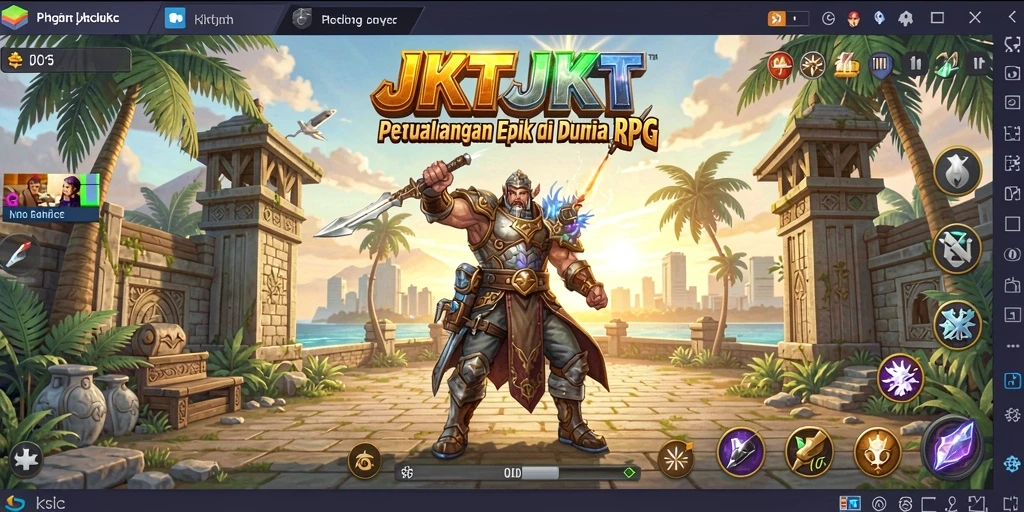 Tampilan gameplay seru di dunia RPG yang penuh petualangan.