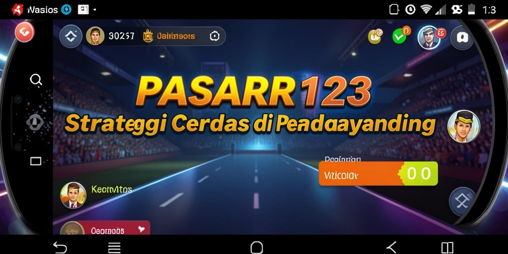 Tampilan gameplay PASAR123 yang menegangkan dan strategis.