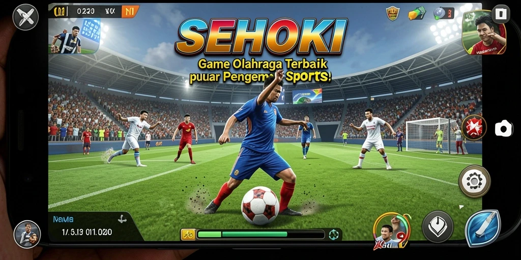 Tampilan seru dalam permainan olahraga SEHOKI dengan aksi intens.