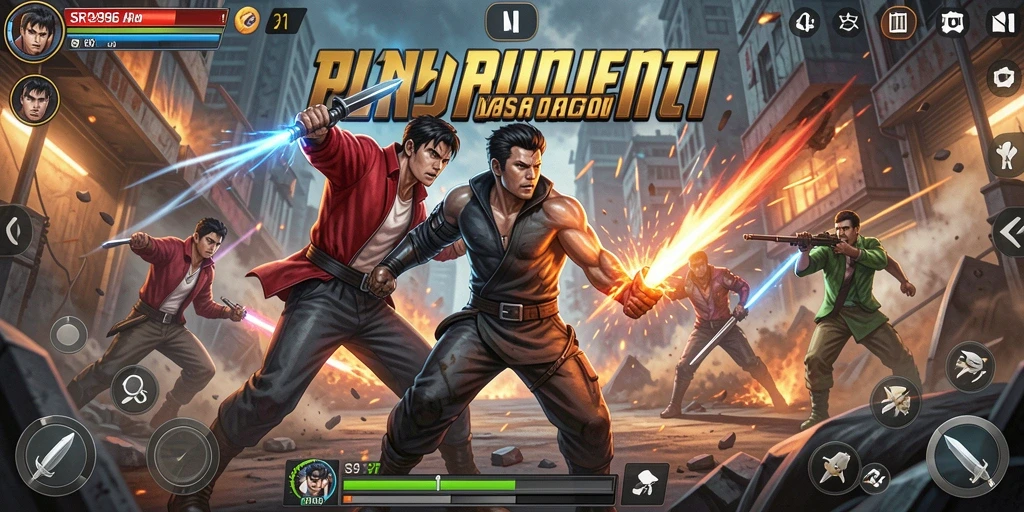 Screenshot gameplay SR996 yang penuh aksi dan intens.