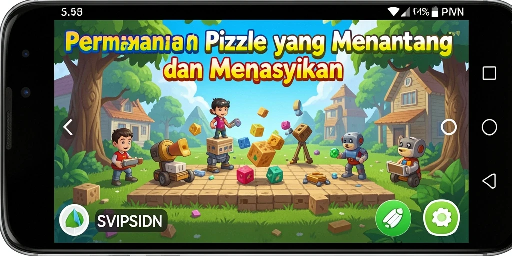 Screenshot gameplay SVIPSIDN yang penuh warna dan menantang.