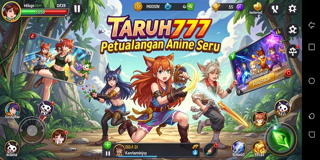 Tangkap aksi seru gameplay Anime dalam TARUH777.