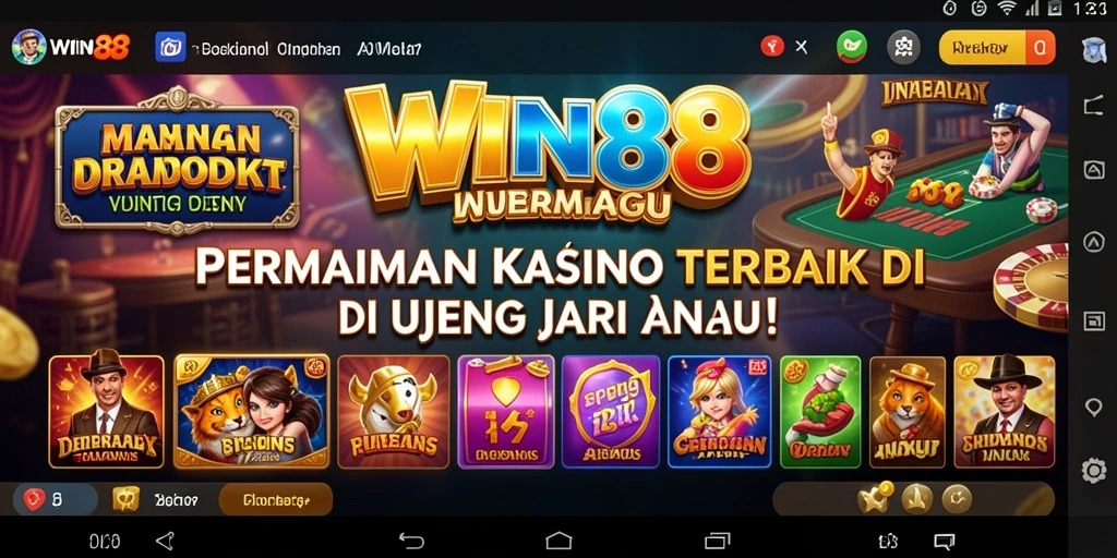 Screenshot WIN88 menampilkan gameplay Kasino yang menarik.