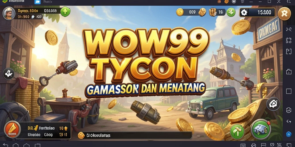 Screenshot gameplay WOW99 menunjukkan pengalaman Tycoon yang menarik.