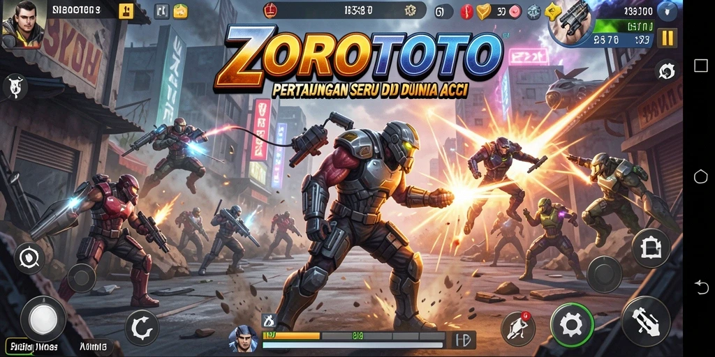 Tampilan seru gameplay aksi di ZOROTOTO yang menantang.
